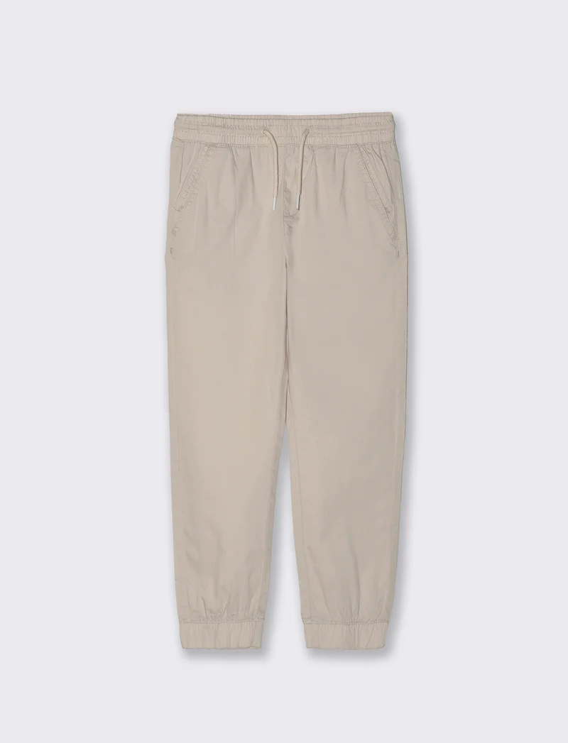Pantaloni Jogger in Cotone Confortevoli - Beige
