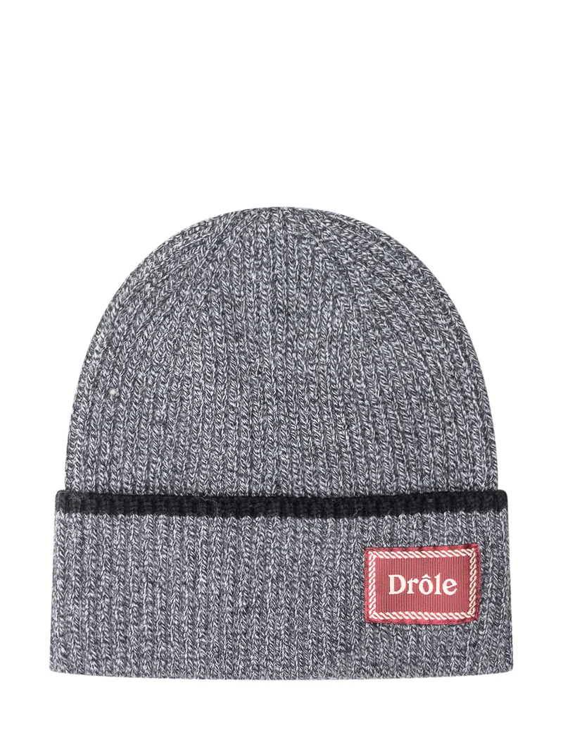 Drôle De Monsieur Beanie in Lana Grigio Mélange