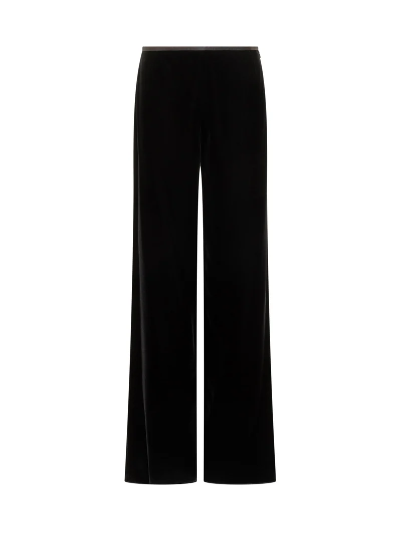 Emporio Armani Pantaloni a Gamba Larga in Velluto