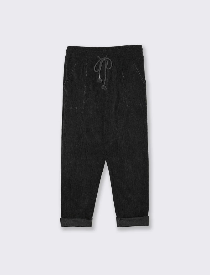 Pantalone con elastico in velluto - Ve.milit.