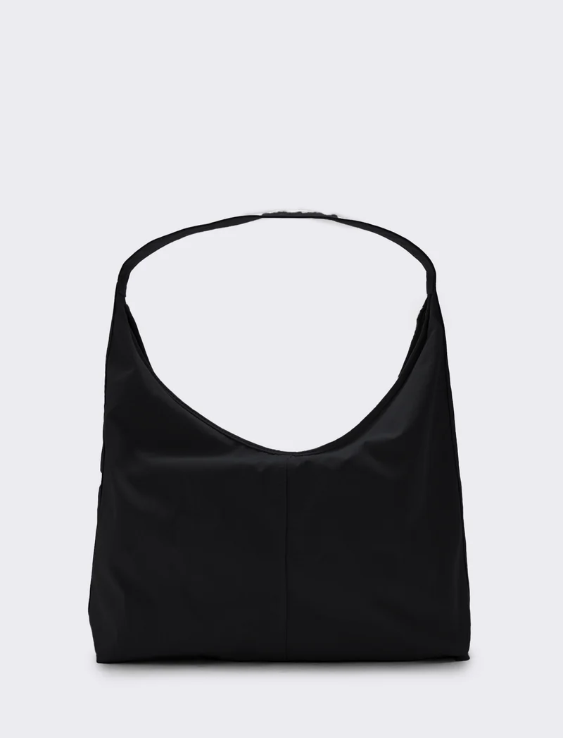 Borsa sacca in nylon grande - Nero