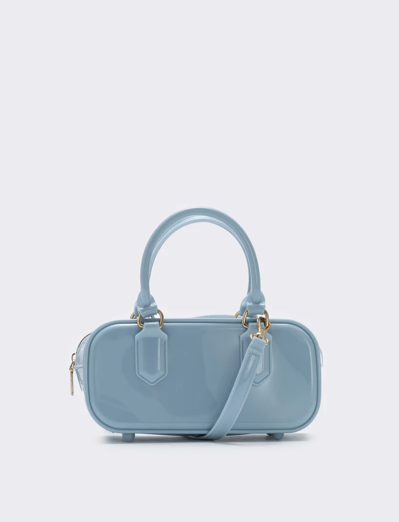 Bauletto rettangolare gommato - Azzurro