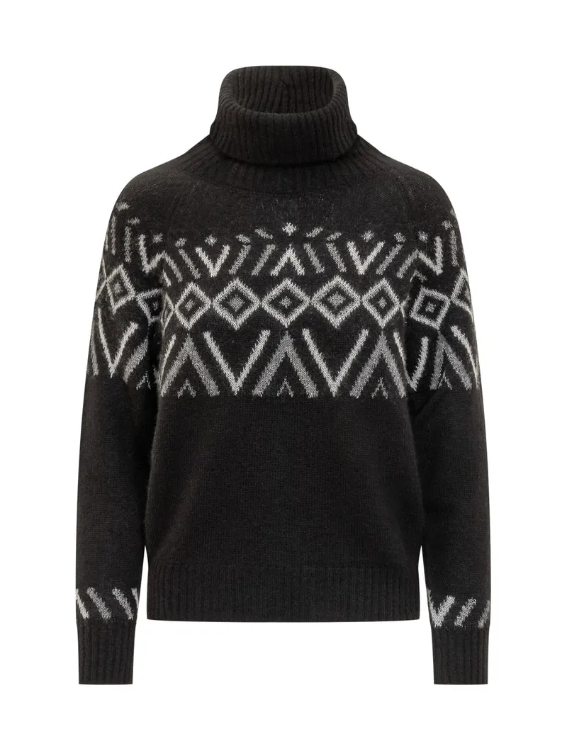 Maglione Puro Tatto con collo alto