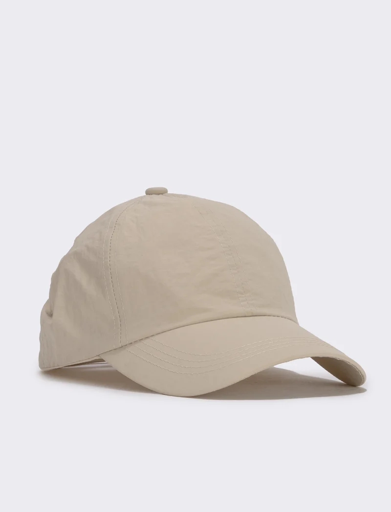 Cappello baseball tecnico aperto dietro - Beige