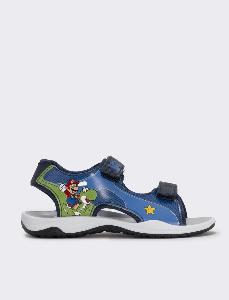 Sandalo Super Mario da bambino blu - Blu