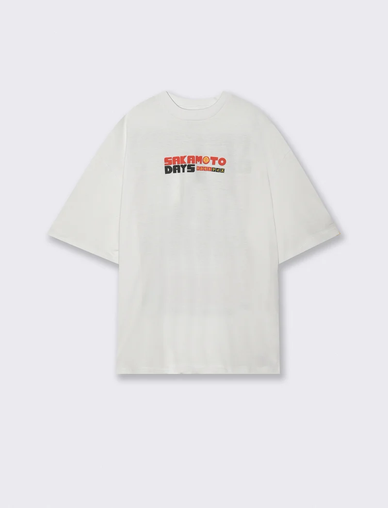 T-Shirt Sakamoto Days girocollo maniche corte - Bianco