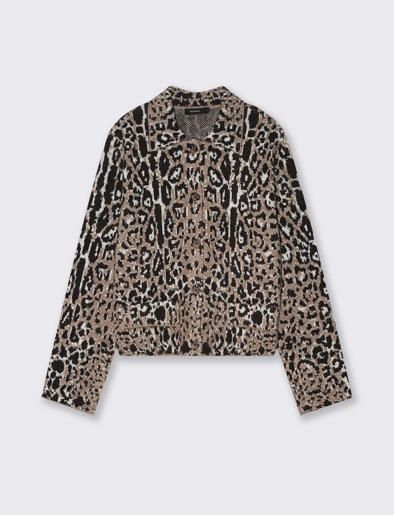 CARDIGAN CON LAVORAZIONE JACQUARD - var 2