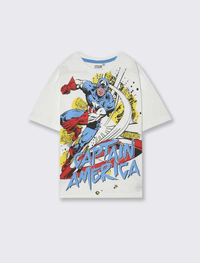 T-shirt cotone con personaggi Marvel - var 1