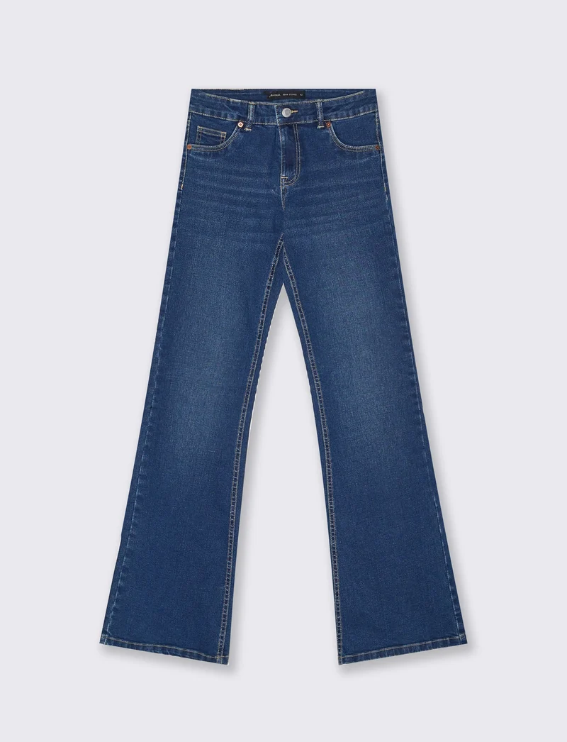 JEANS FLARE - DENIM SCURO