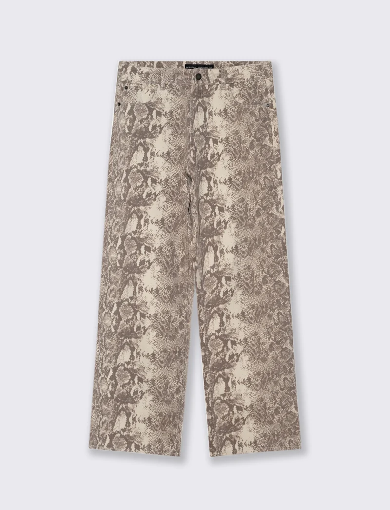 JEANS CON STAMPA ANIMALIER - var 2
