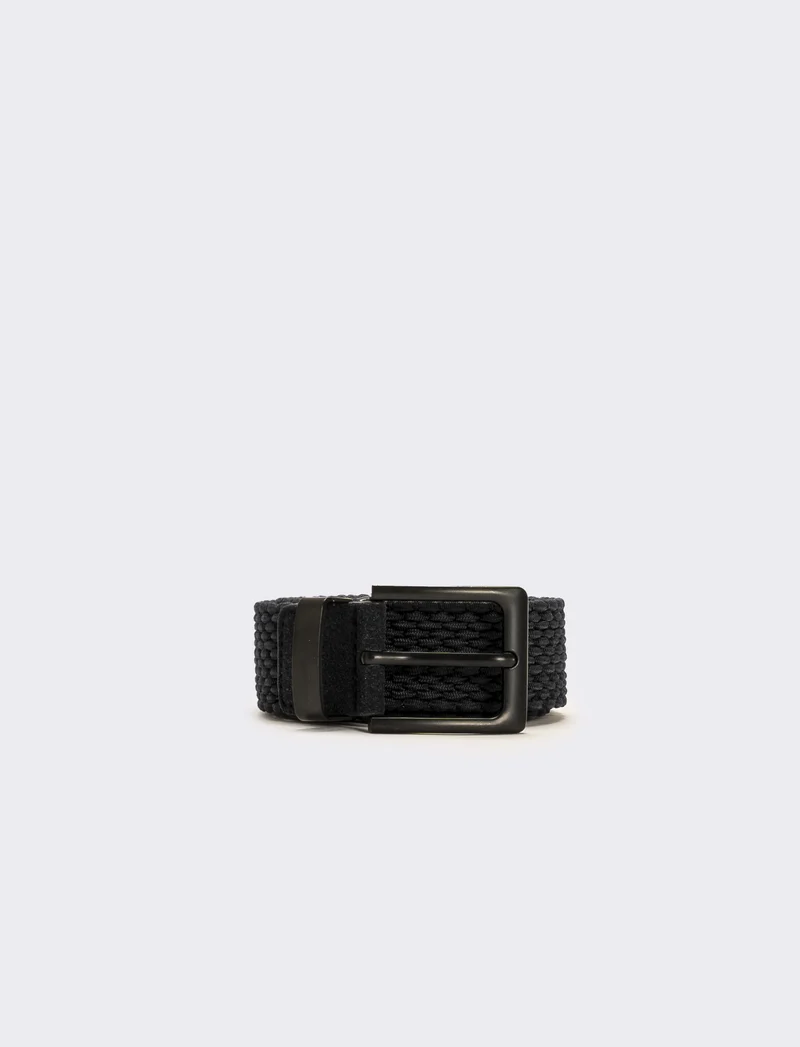 Cintura uomo elastica 3,5 cm - Nero