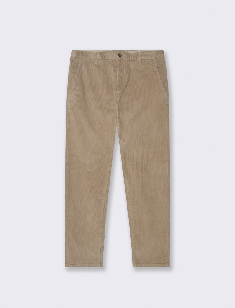 PANTALONI CHINO IN VELLUTO - Beige