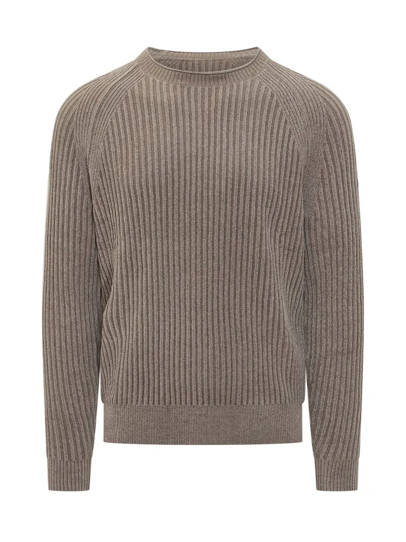 Maglione Girocollo a Coste in Lana RRD