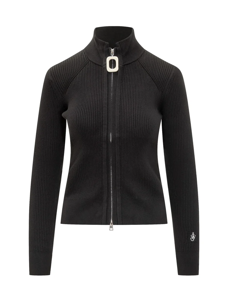 J.W. Anderson Cardigan Nero con Zip