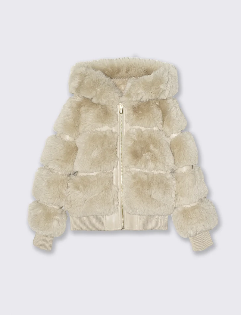 Giubbino con pelliccia - Beige