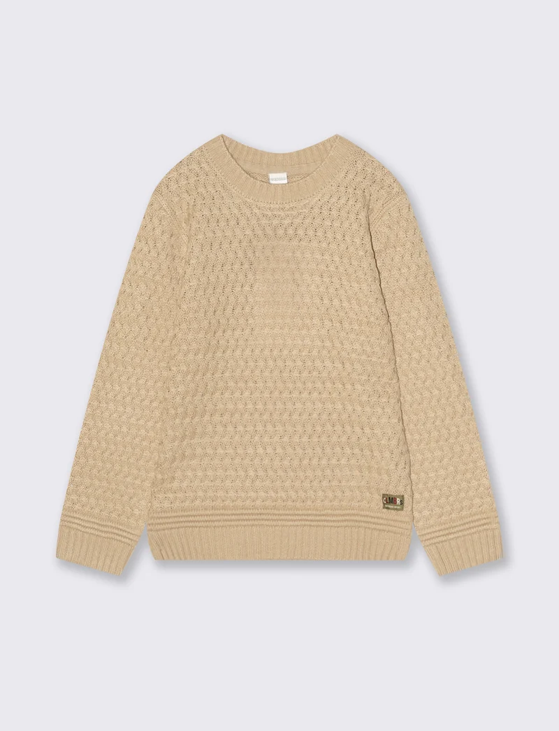 MAGLIA A TRECCE PICCOLE - Beige