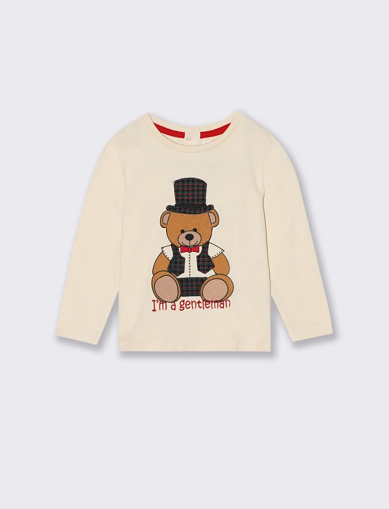 T shirt orsetto - Beige