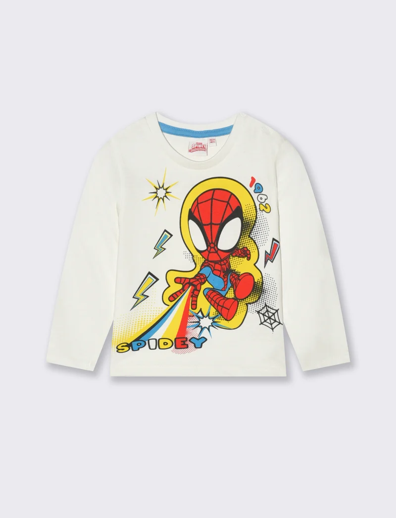 Maglietta Marvel Spidey - Bianco latte