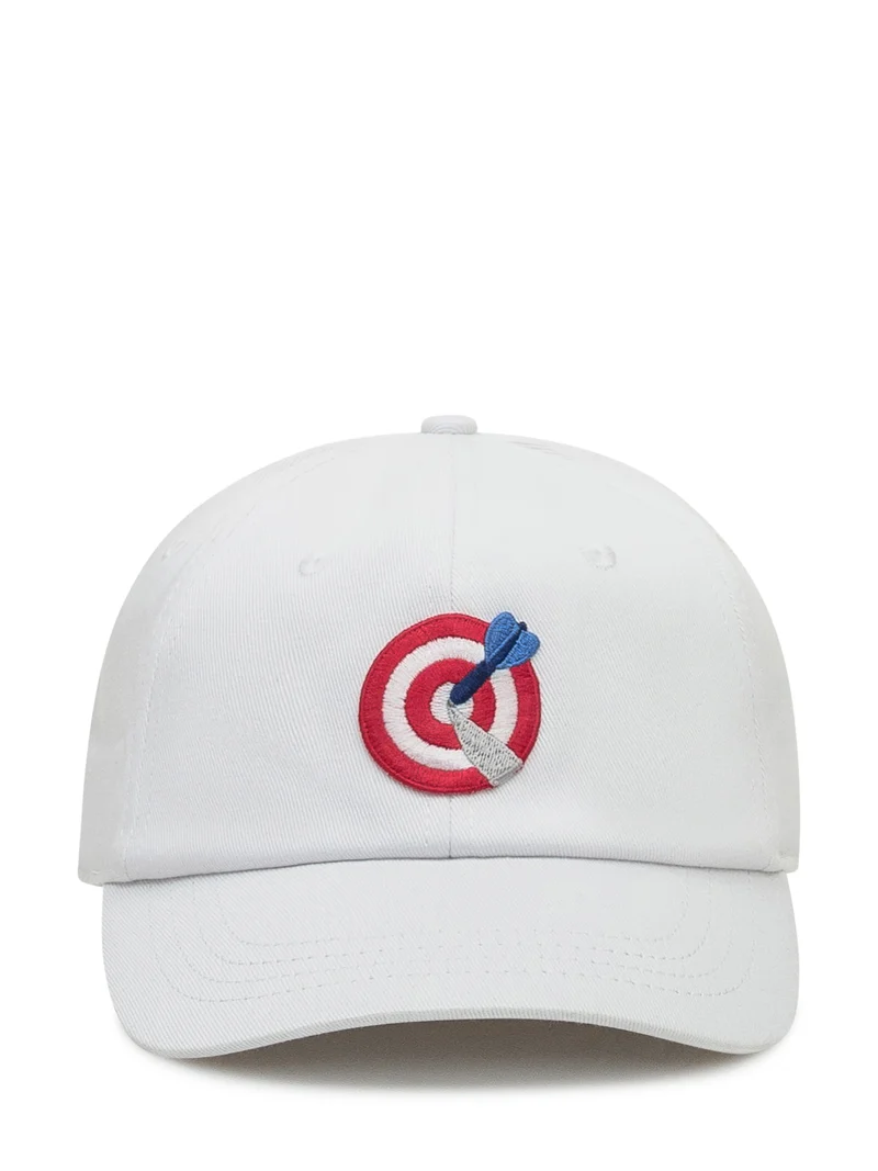 Alberto Bresci Cappellino Bianco con Ricamo