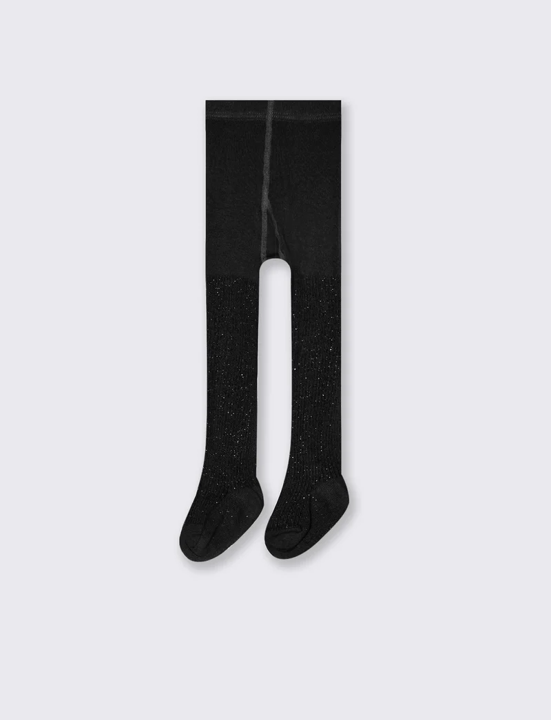 Calze con lurex - Nero