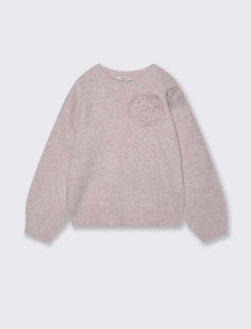Maglia con rosa - Rosa