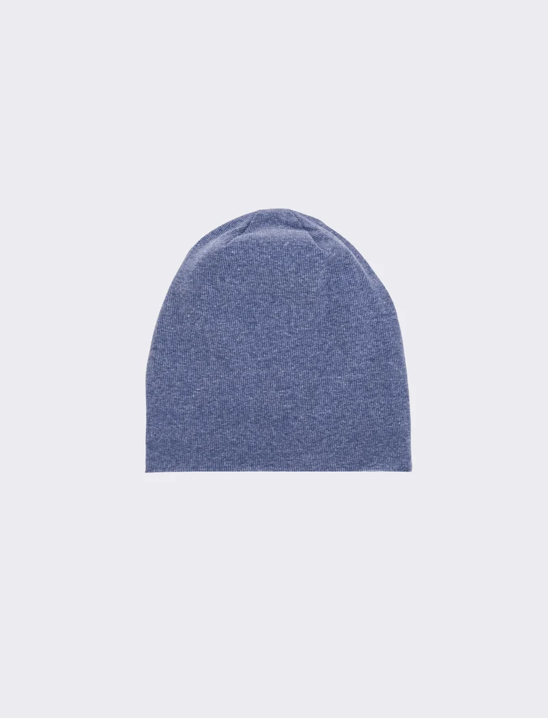 Cappello cuffia a costine uomo - Denim