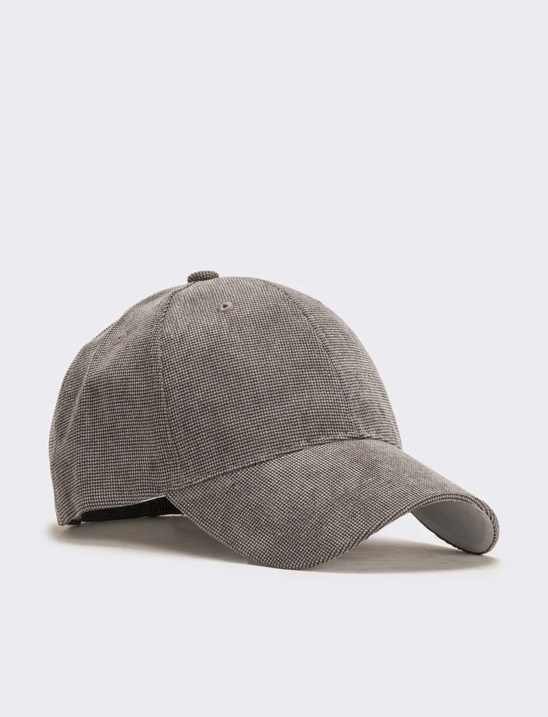 Cappello baseball in maglia uomo - Grigio
