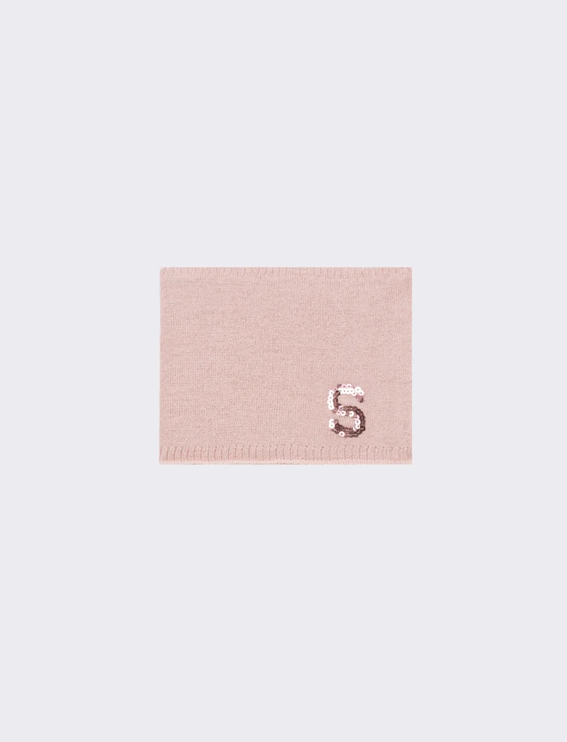 Collo bambina con lettera paillettes - Var 6