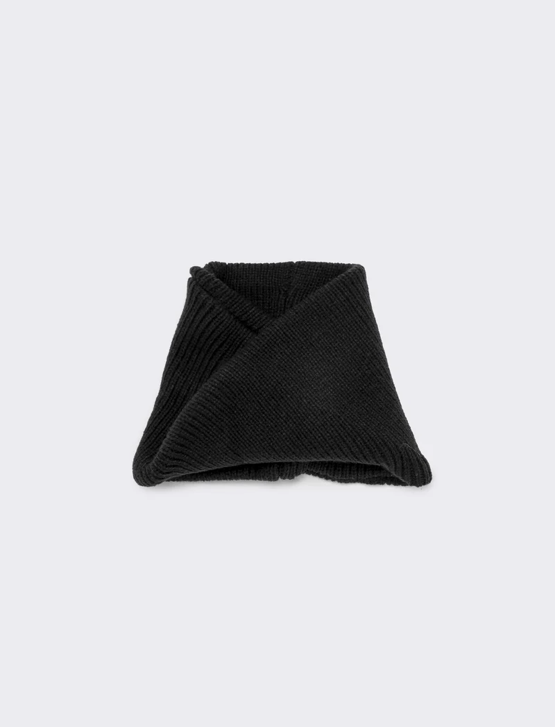 Sciarpa uomo collo unito - Nero