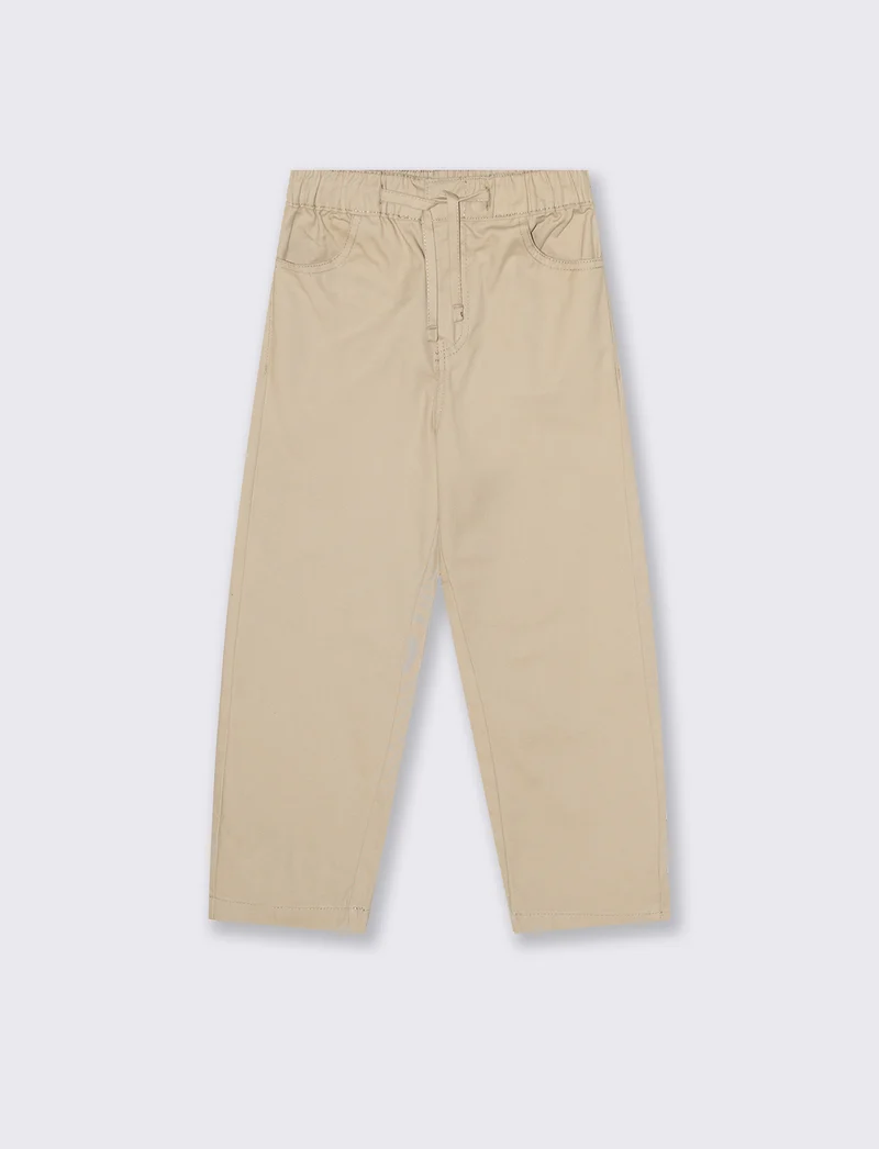 Pantalone zampa da bambina - Beige