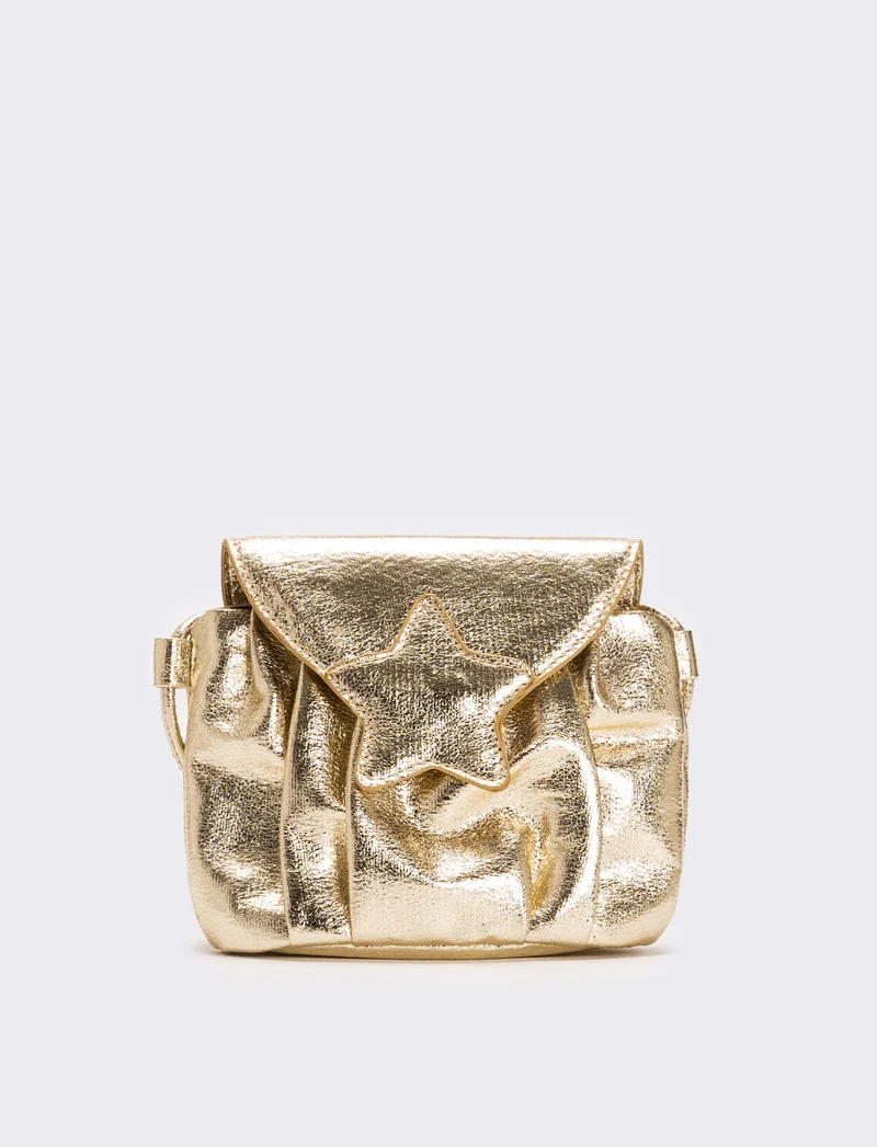 Tracolla bambina con stella laminata 15,5x13 cm - Oro