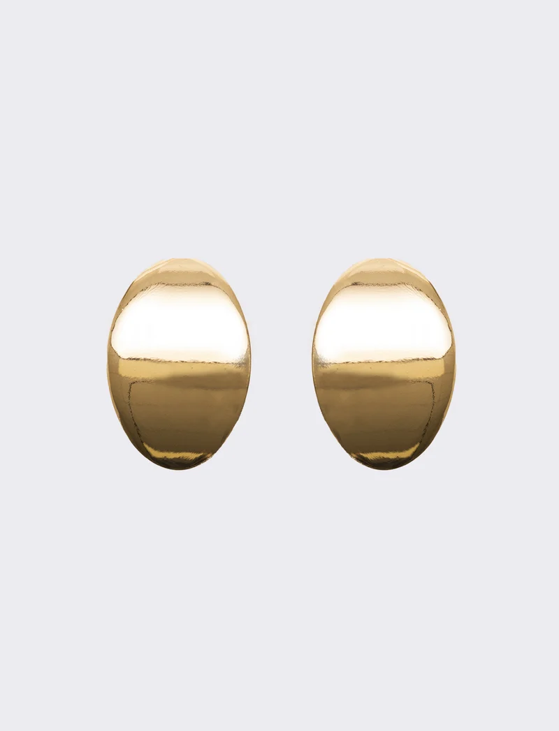 Orecchino bottone grande - Oro