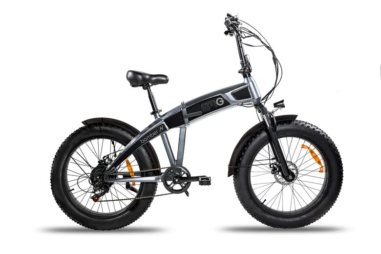 EMG E-Bike Bomber X 20" 12Ah Batteria integrata Foldable Grigio/Nero