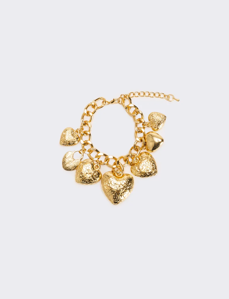 Bracciale con pendenti femminile elegante - Oro