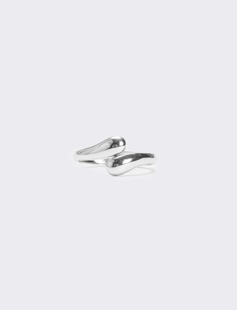Bracciale rigido chiusura goccia - Argento