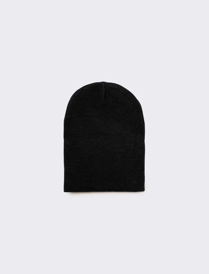 Cappello cuffia uomo basic - Nero