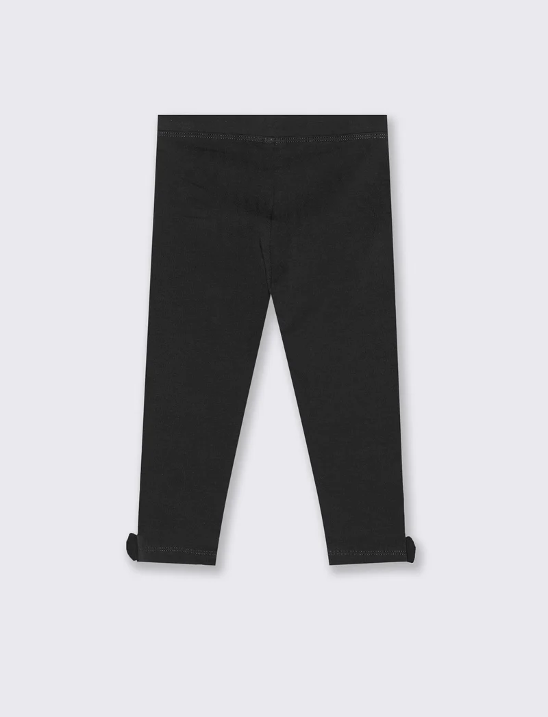 LEGGINS IN COTONE. - Nero