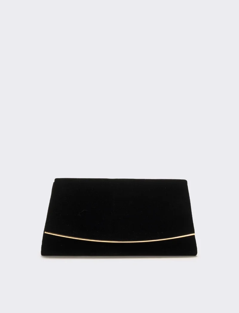 Borsa donna pochette party - Nero-oro