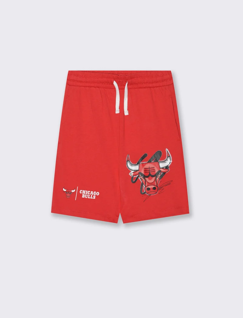 Bermuda con stampa NBA da bambino - Rosso