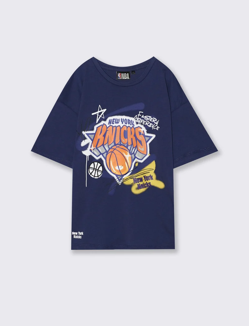 Magliette in cotone NBA da bambino - Blu