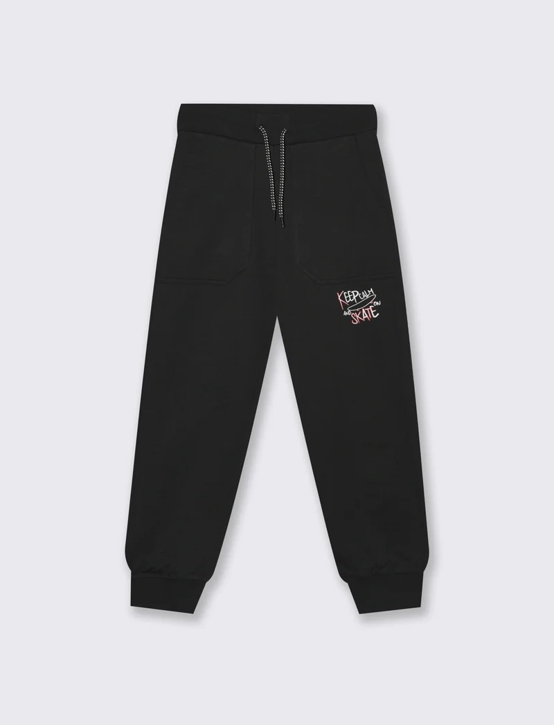 JOGGER CON TASCHE - Nero