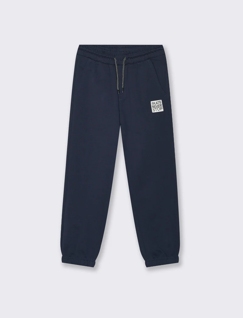 JOGGER in felpa - Blu