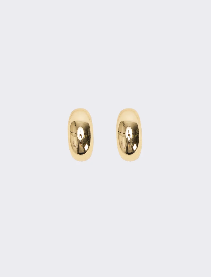 Orecchini donna bombato - Oro