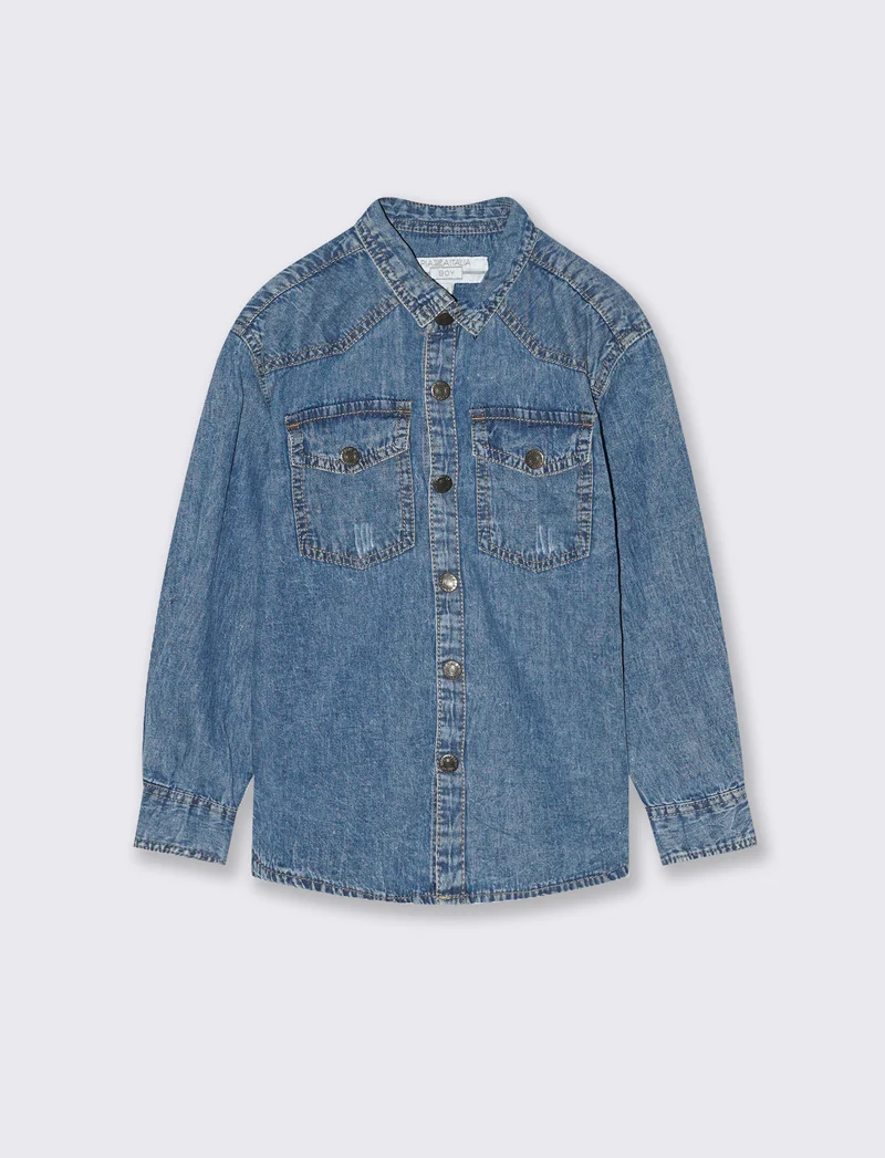 Camicia in denim. - Denim