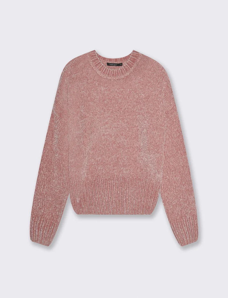 MAGLIA IN CINIGLIA - Rosa antico