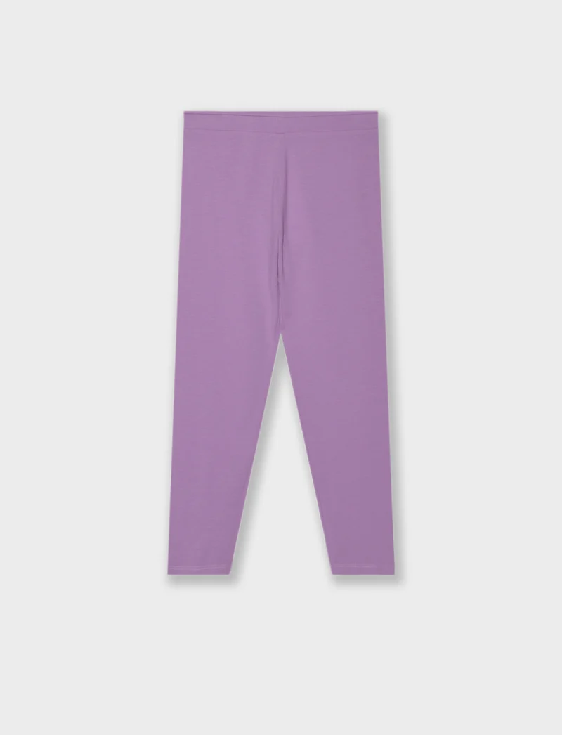 Leggings basico elasticizzato. - Viola malva