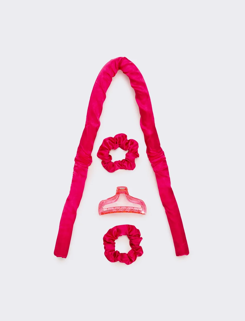 Bigodone per acconciatura boccoli - Fuxia