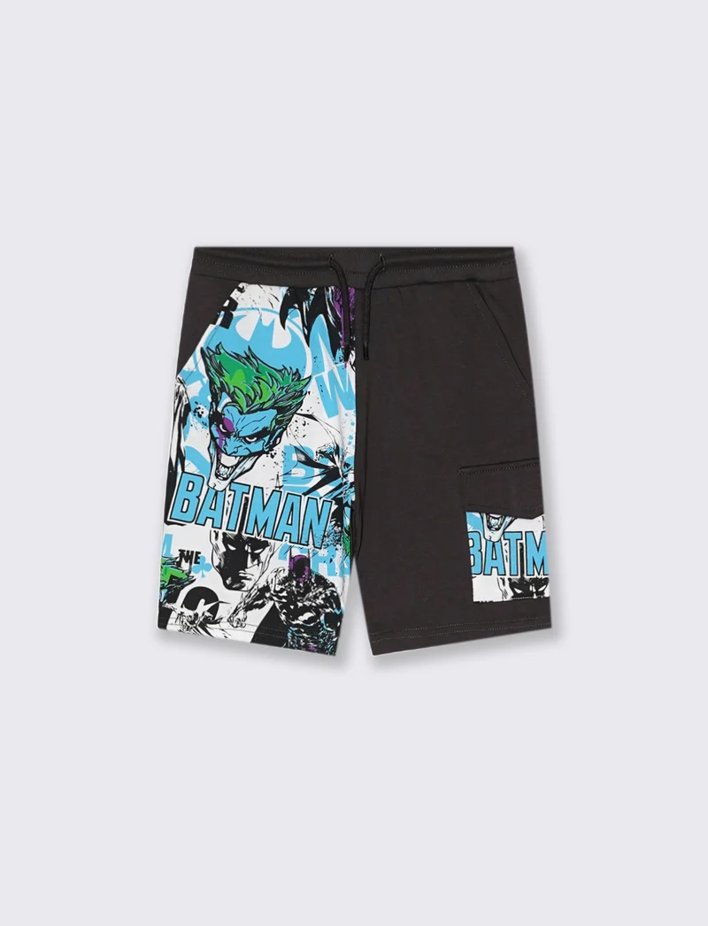 Bermuda in felpa Batman da bambino - Grigio piombo