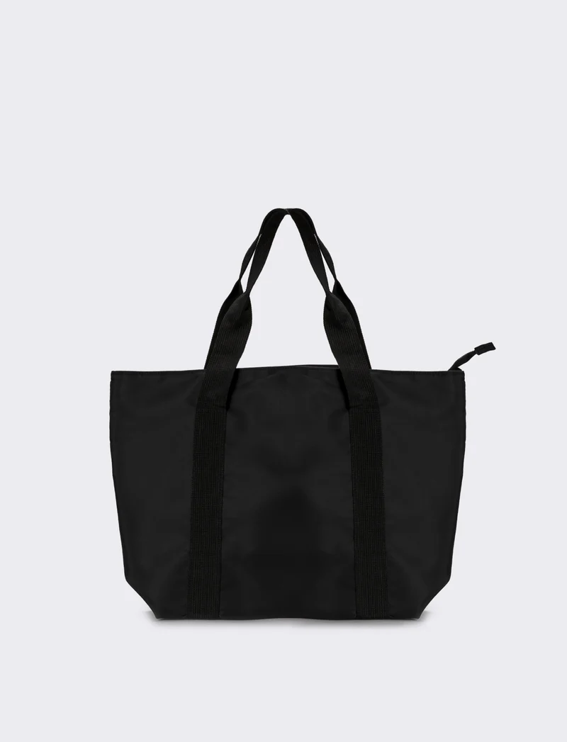 Borsa donna grande in nylon - Nero