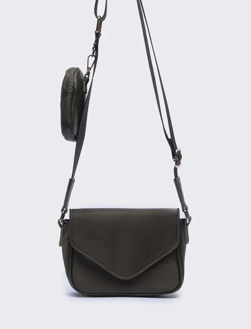 Borsetta donna tracolla in nylon con portamonete l17/h11/p6cm - Ve.milit.